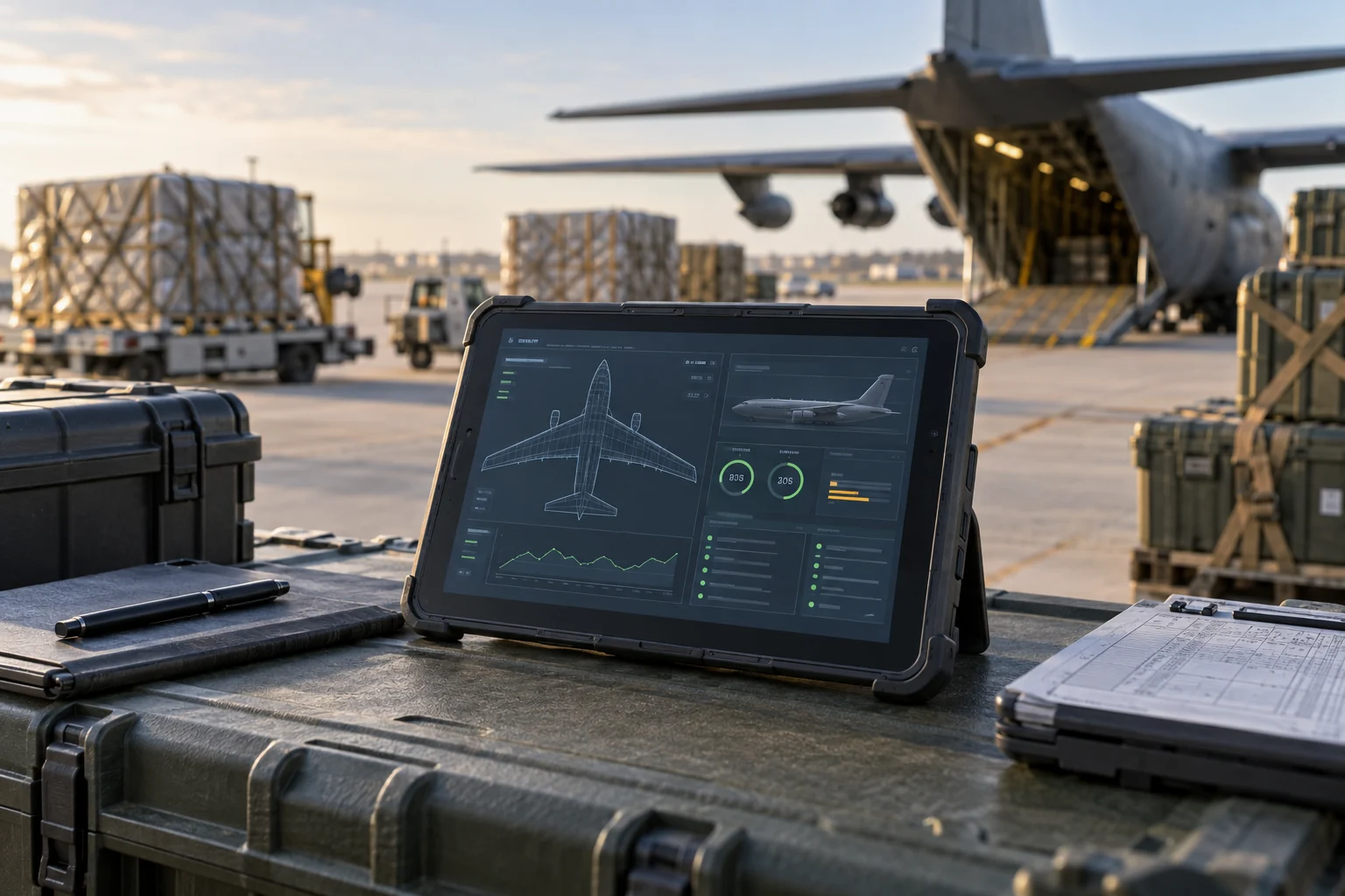 Logistics and maintenance data supporting defense readiness.