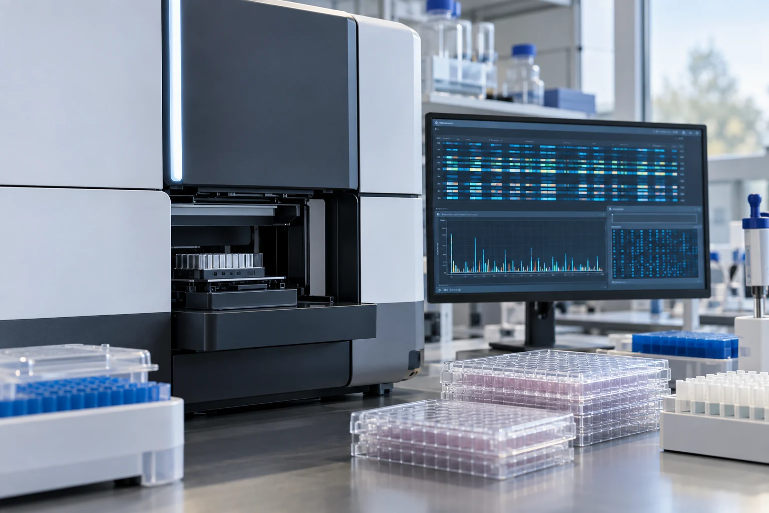 Biomedical instruments and genomic data under review.