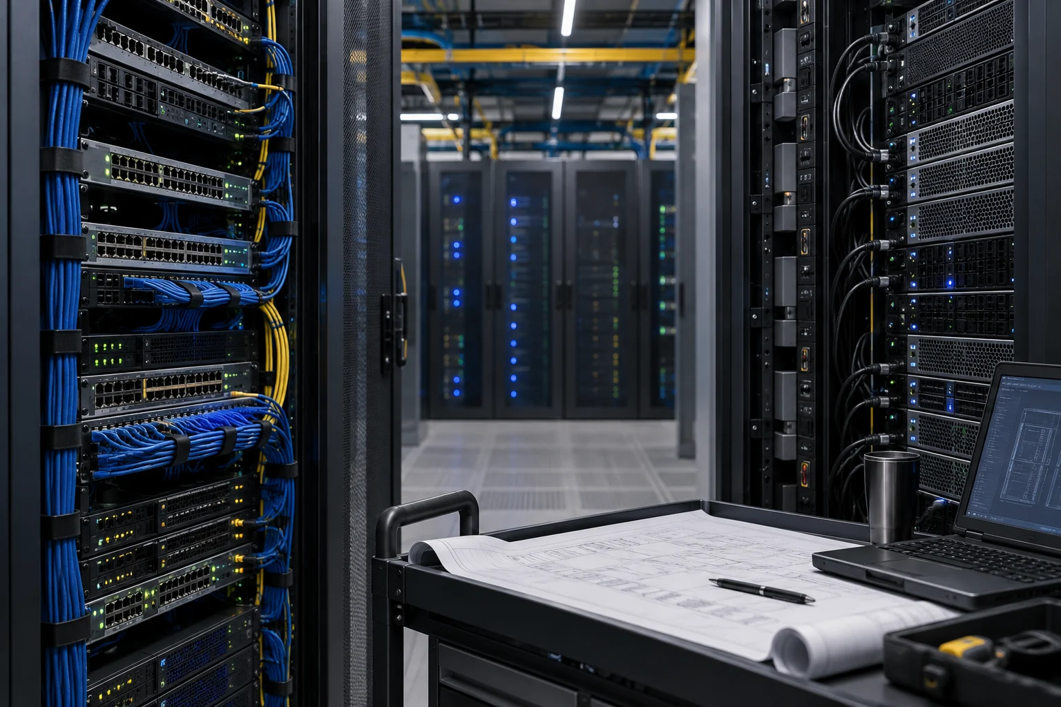Cloud compute, networking and power infrastructure.