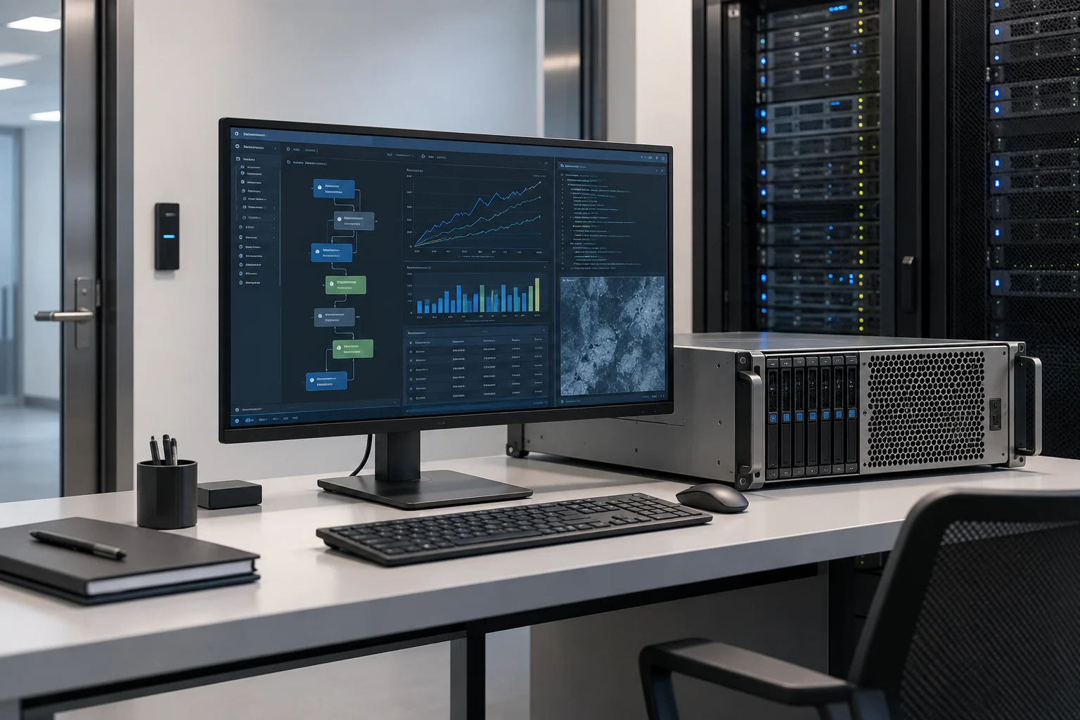 Scientific computing and analytics within a managed workspace.