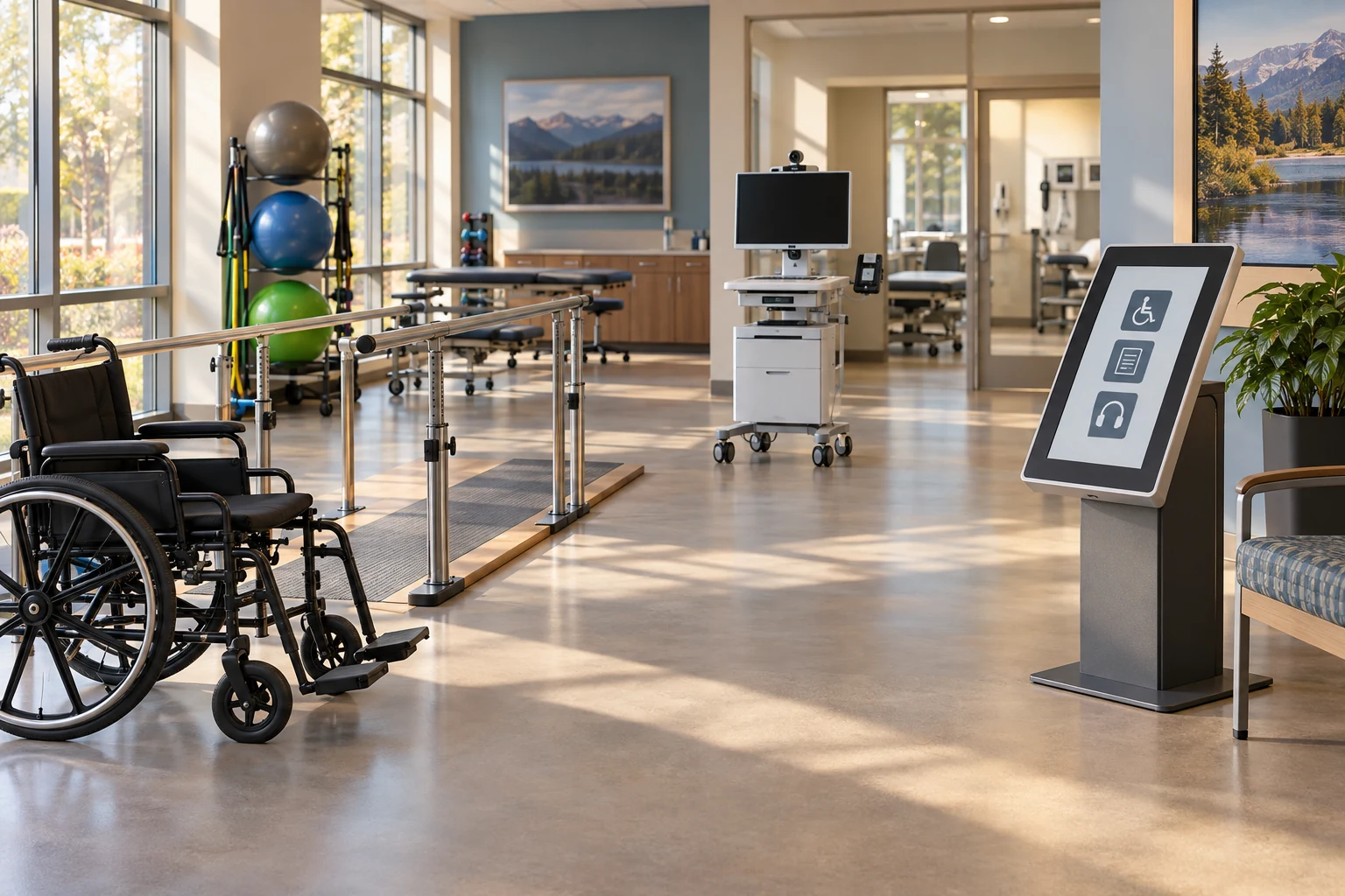 A clinical technology environment with connected information systems.